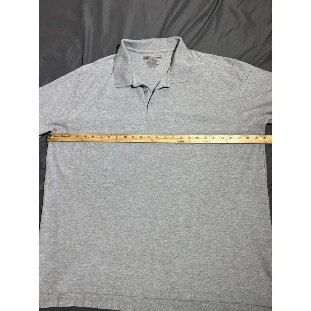 5.11 Tactical Polo Shirt Mens 2XL Gray Short Sleeve Pen‎ Pocket Utility